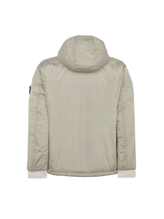 PrimaLoft-TC Nylon Zip Up Hoodie Stucco - STONE ISLAND - BALAAN 3