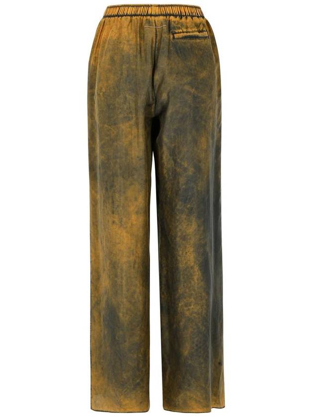 Mm6 Maison Margiela 'Tie Dye' Brown Silk Pants - MAISON MARGIELA - BALAAN 3