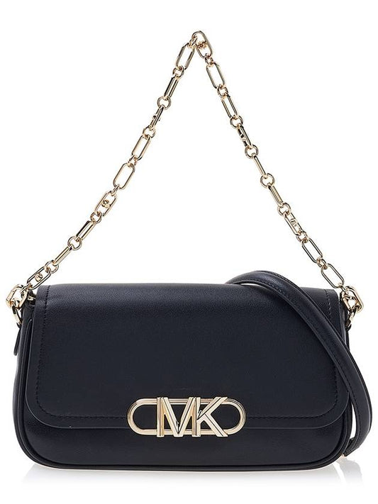 Parker Medium Leather Shoulder Bag Black - MICHAEL KORS - BALAAN.