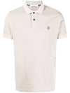 Men's Logo Patch Short Sleeve Polo Shirt Dove Grey - STONE ISLAND - BALAAN 2