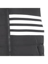 4 Bar Poly Twill Down Vest Charcoal - THOM BROWNE - BALAAN 4