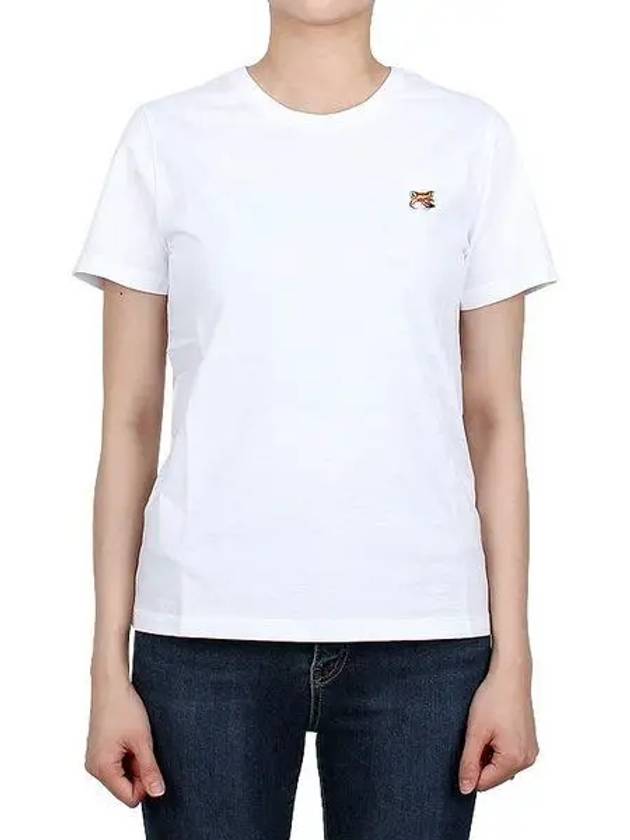 Fox Head Patch Regular Short Sleeve T-Shirt White - MAISON KITSUNE - BALAAN 2