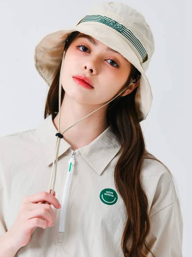 Ribbon Tunnel Cruise Bucket Hat BEIGE - MONBIRDIE GOLF - BALAAN 8