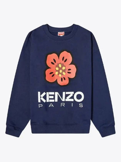 Boke Flower Sweatshirt Navy - KENZO - BALAAN 2