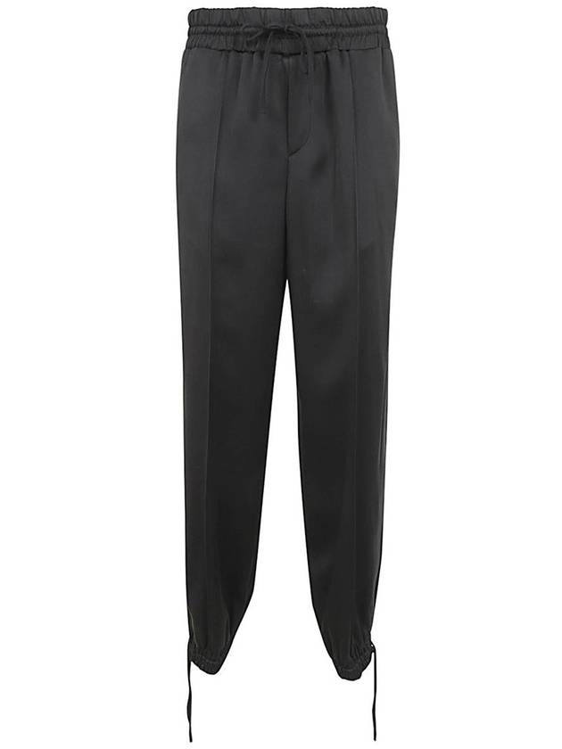 Drawstring Waistband Tapered Track Pants Black - JIL SANDER - BALAAN 2