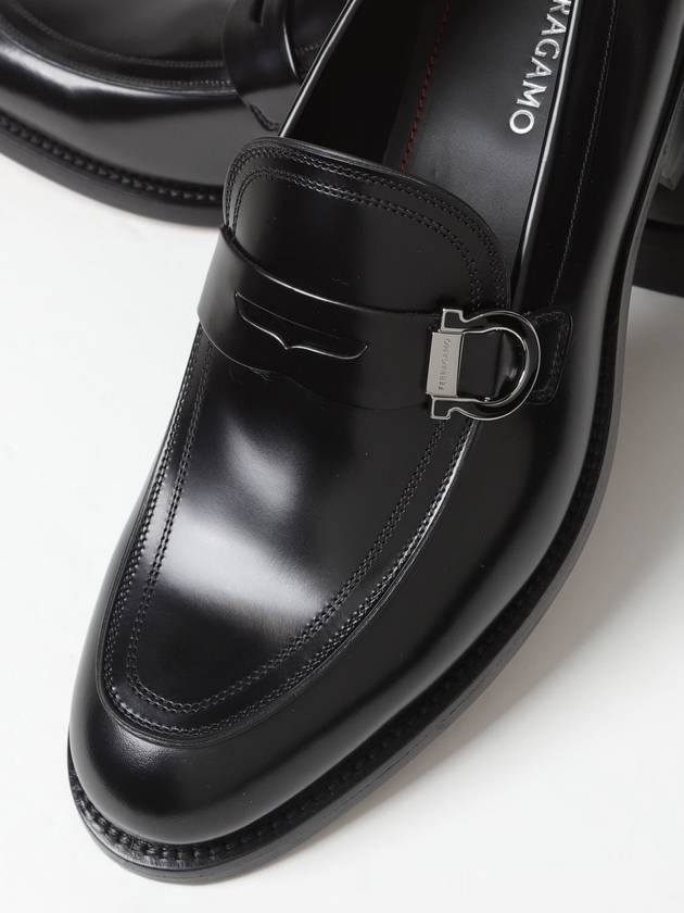 Gancini Ornament Loafer Black - SALVATORE FERRAGAMO - BALAAN 5