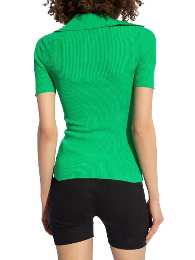 Marina Polo Knit Top Green - VIVIENNE WESTWOOD - BALAAN 6