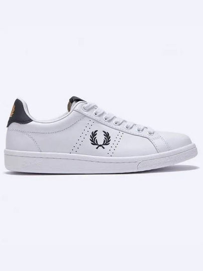 B721 Logo Leather Low Top Sneakers White - FRED PERRY - BALAAN 2