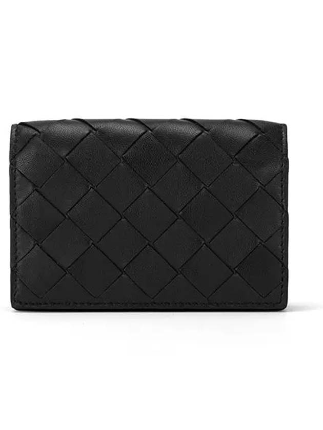 Intrecciato Card Wallet Black - BOTTEGA VENETA - BALAAN 3