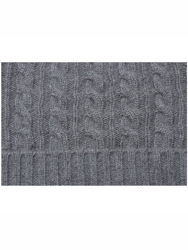 Melange Gray Neutro Cashmere Beanie NEUTRO 008 - MAX MARA - BALAAN 3