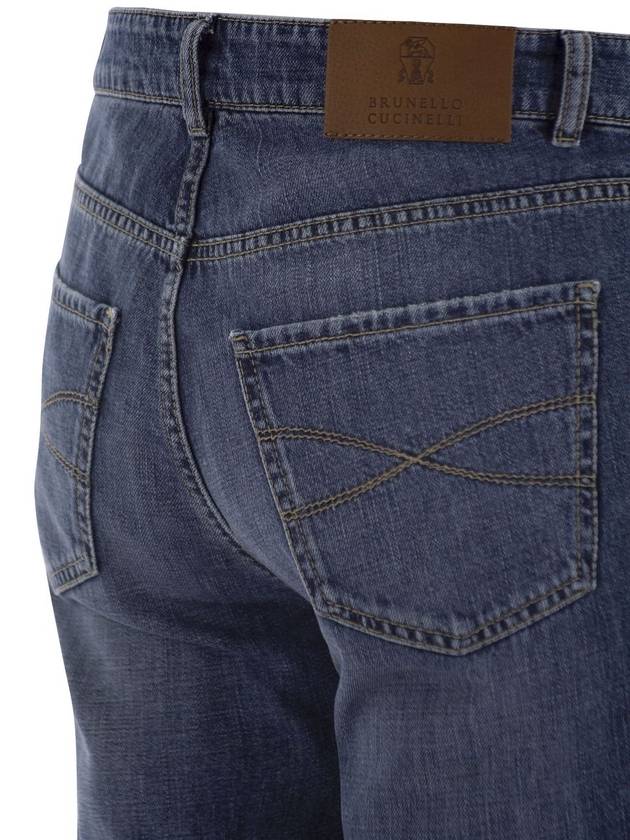 Mid-Rise Slim Jeans Blue - BRUNELLO CUCINELLI - BALAAN 5