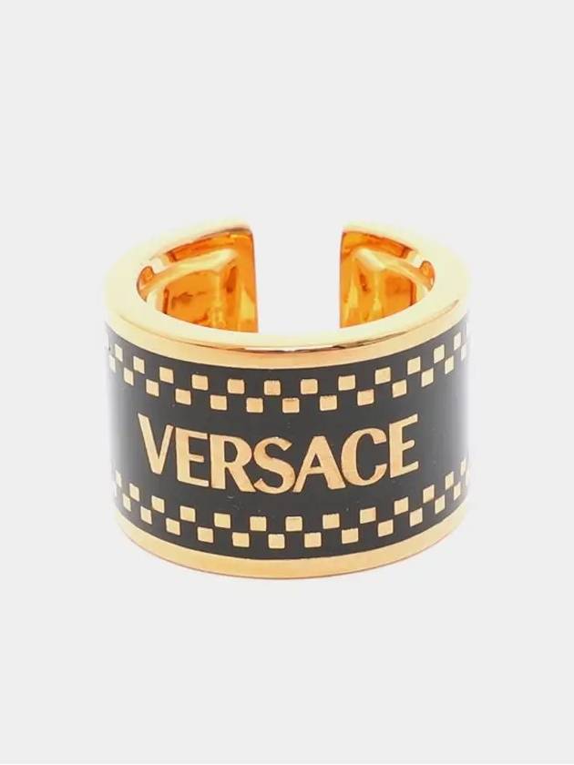 90s engraved logo ring 10151991A00638 - VERSACE - BALAAN 2