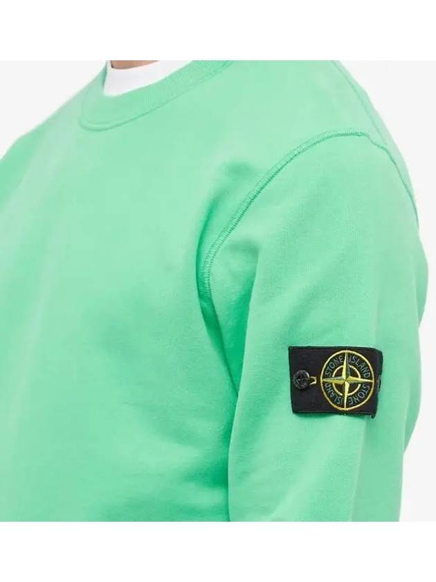 Wappen Patch Crew Neck Sweatshirt Green - STONE ISLAND - BALAAN 4