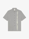 College Cotton Short Sleeve Shirt Grey - GIVENCHY - BALAAN 2