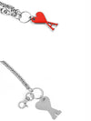 Heart Logo Chain Key Holder Red - AMI - BALAAN 4