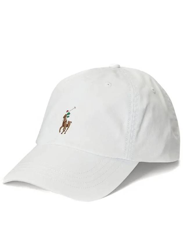 Pony Logo Classic Sport Ball Cap White - POLO RALPH LAUREN - BALAAN 4