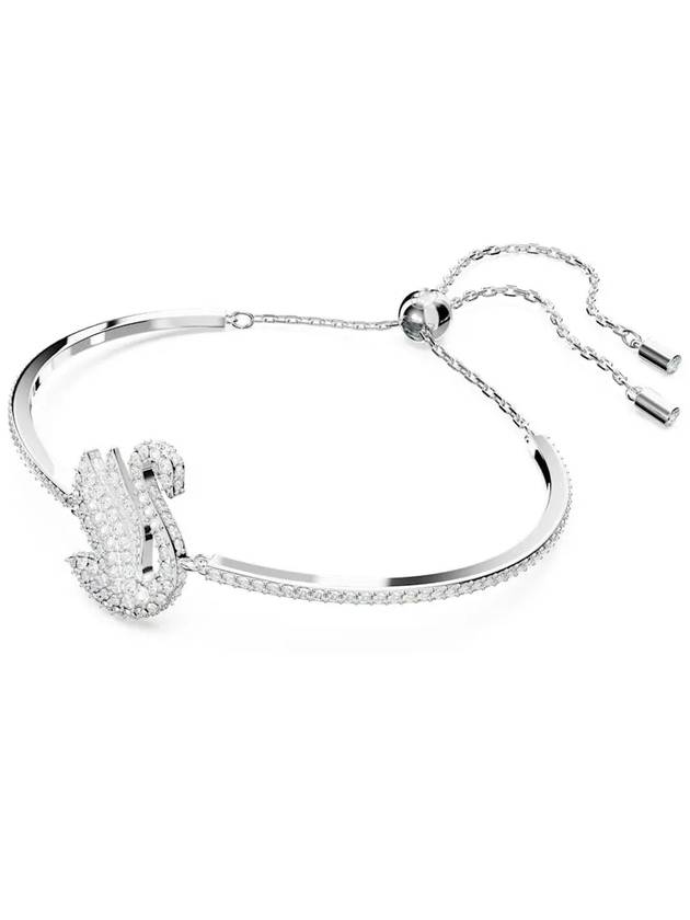 Iconic Swan Crystal Bangle Bracelet Silver - SWAROVSKI - BALAAN 4