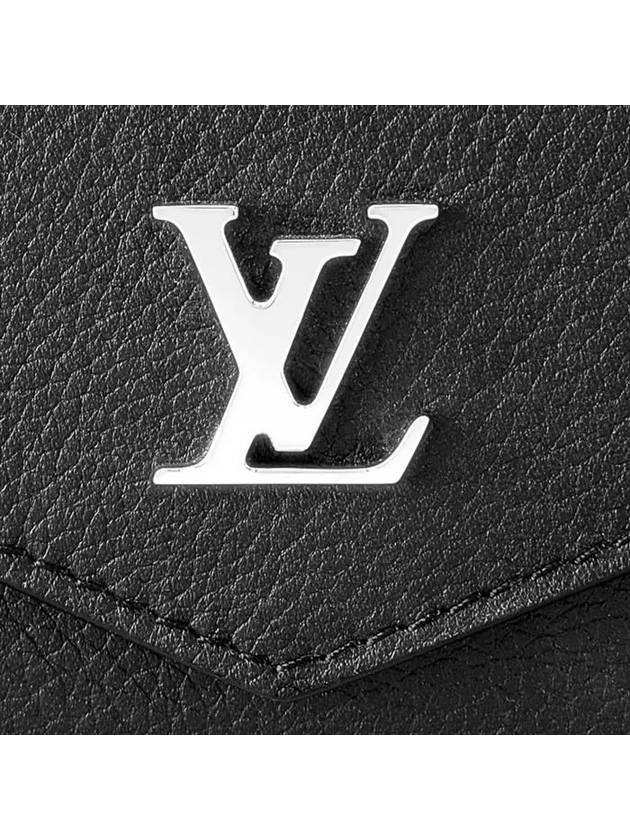 Lockmini Lockme Leather Half Wallet Black - LOUIS VUITTON - BALAAN 6