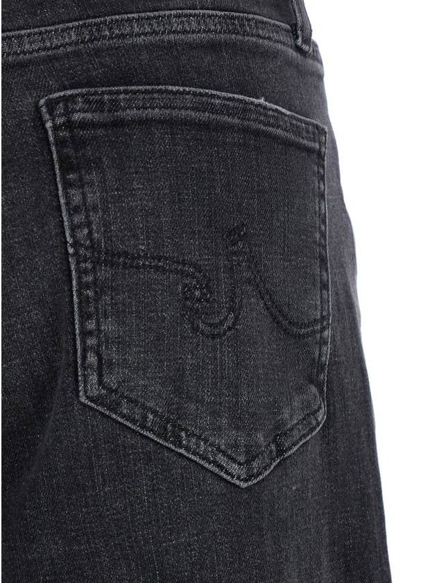 Grey Jeans With Belt Loops And Logo Patch On The Rear In Denim Woman - AG JEANS - BALAAN 3