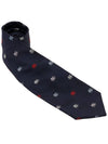 Pegasus Logo Silk Tie Navy - ETRO - BALAAN 3