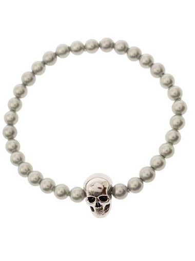 Men's Skull Bracelet Silver - ALEXANDER MCQUEEN - BALAAN 1