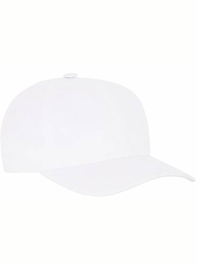 Tricolor Fox Patch Cotton Ball Cap White - MAISON KITSUNE - BALAAN 2