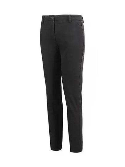 Lei Fleece Twill Straight Pants Black - J.LINDEBERG - BALAAN 2