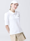 Moisture Absorbing Quick-drying Functional Material Shirt Collar Puff Sleeve White Short Sleeve T-Shirt DO3242TS003 - DOYOUKNOWMC GOLF WEAR - BALAAN 3