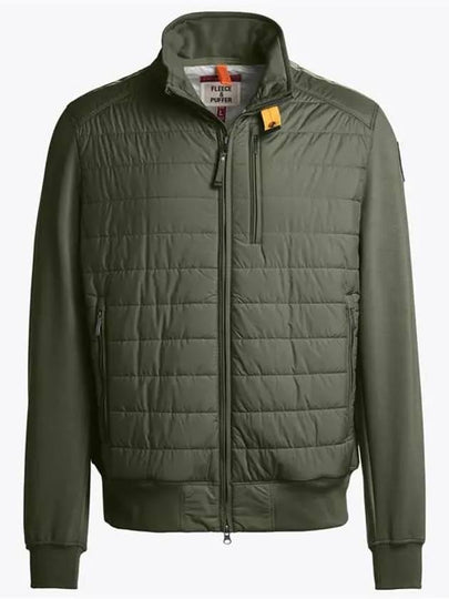 Men's Elliot Hybrid Zip-Up Jacket Thyme - PARAJUMPERS - BALAAN 2