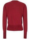 Logo Patch Cardigan Red - VIVIENNE WESTWOOD - BALAAN 3