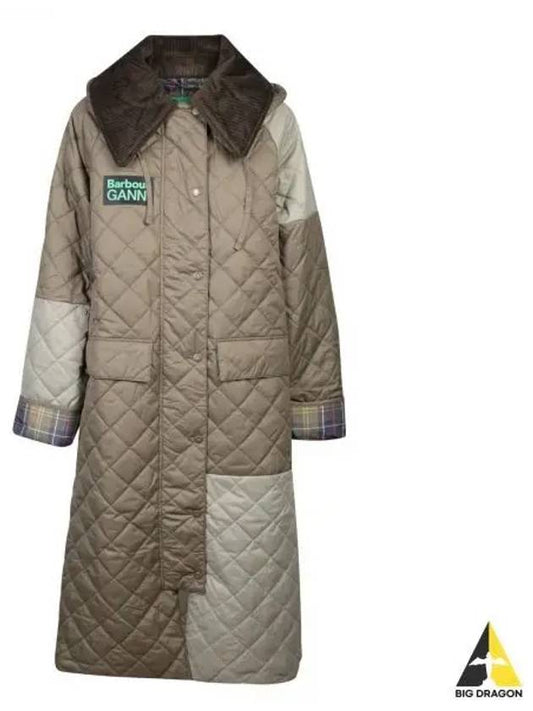 Burghley Quilted Padding Green - BARBOUR - BALAAN 2