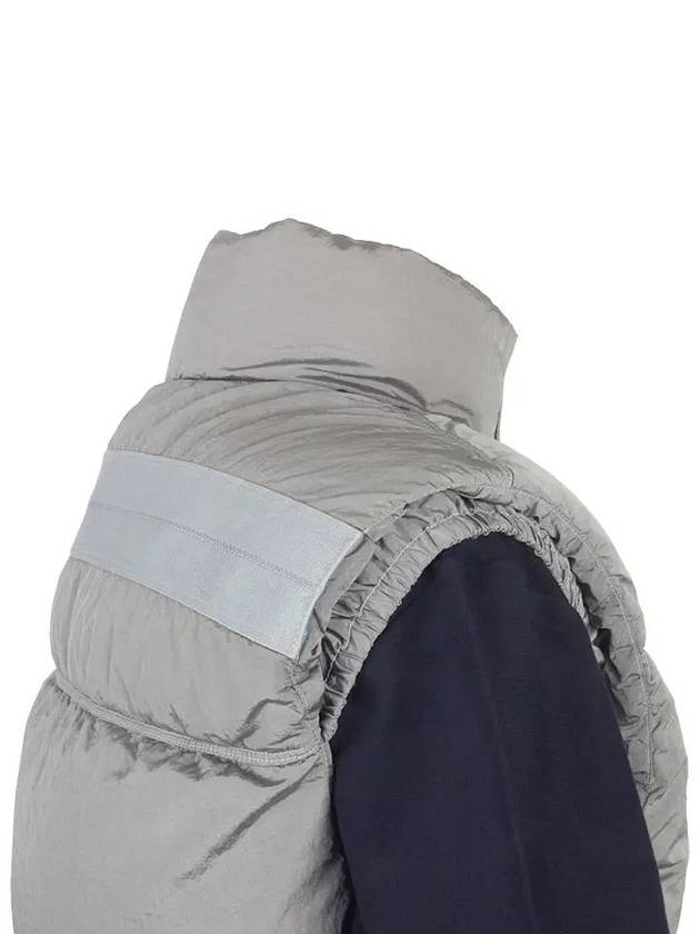 High Neck Padded Vest Grey - STONE ISLAND - BALAAN 6