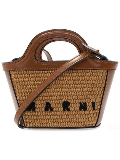 Rattan Micro Tropicalia Cross Bag Brown - MARNI - BALAAN 2