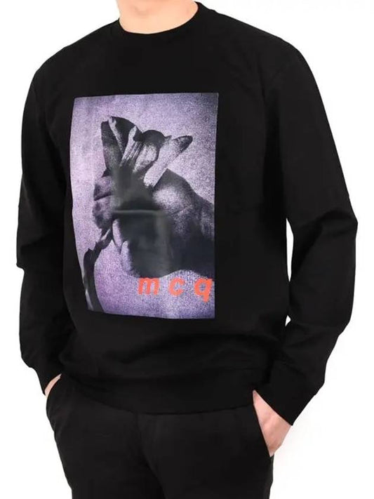 McCue Men s Printing Sweatshirt Black RJR58 - ALEXANDER MCQUEEN - BALAAN 2