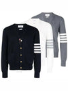 Milano Stitch 4 Bar Cardigan Navy - THOM BROWNE - BALAAN 2