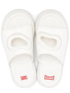 Twins Textile Leather Slide Slipper White - CAMPER - BALAAN 5