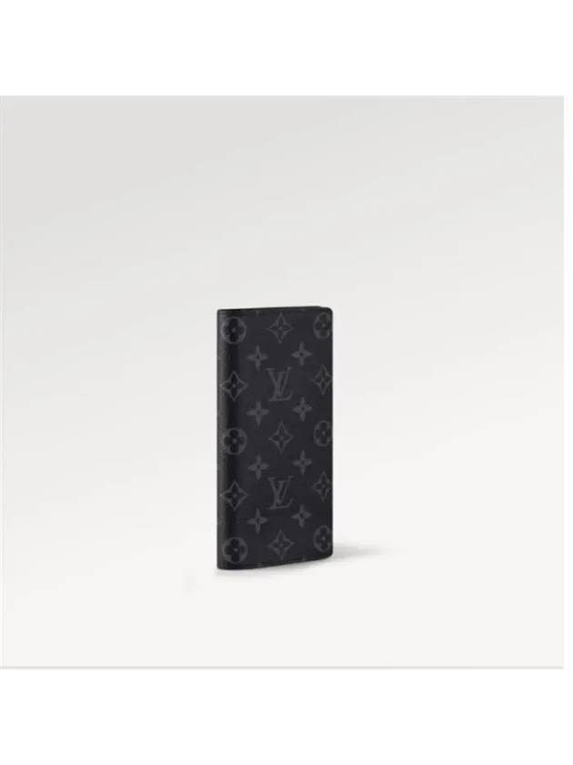 Brazza Monogram Long Wallet Black - LOUIS VUITTON - BALAAN 3