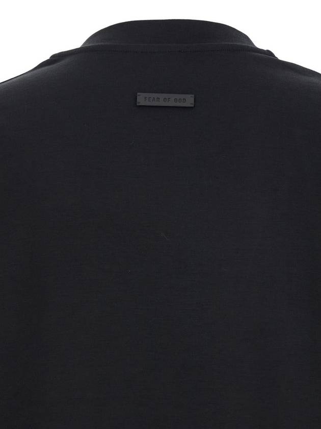 Black T-Shirt With Patch Logo On The Back In Cotton Man - FEAR OF GOD - BALAAN 3