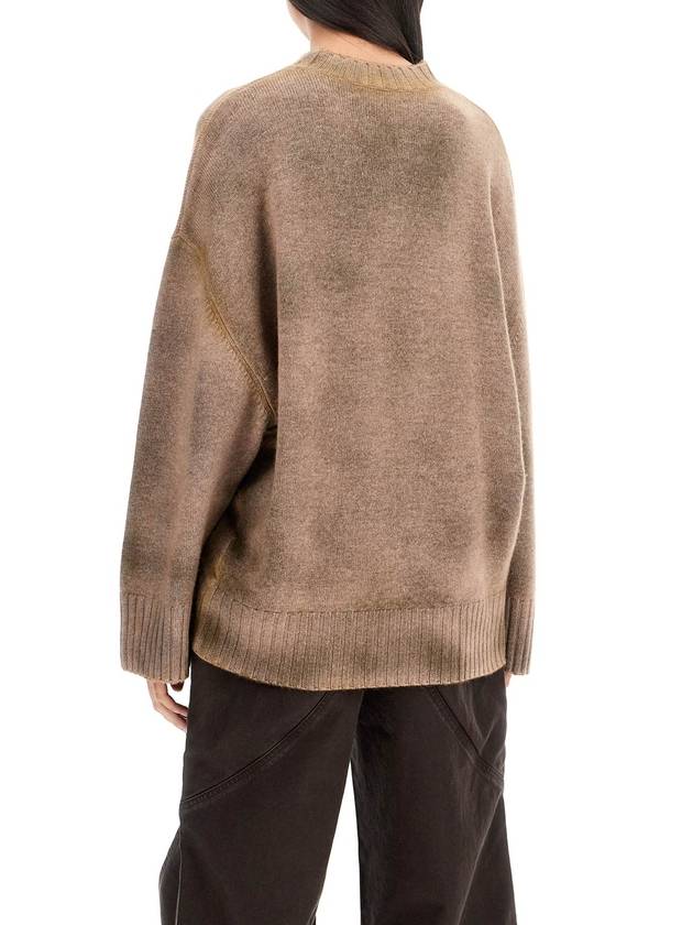 asymmetric wool and cashmere pullover - THE ATTICO - BALAAN 3