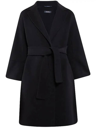 ARONA Belted Wool Coat Black 2429016111 013 - MAX MARA - BALAAN 2