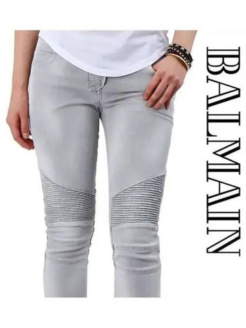 Female Gray Biker 270100 - BALMAIN - BALAAN 1