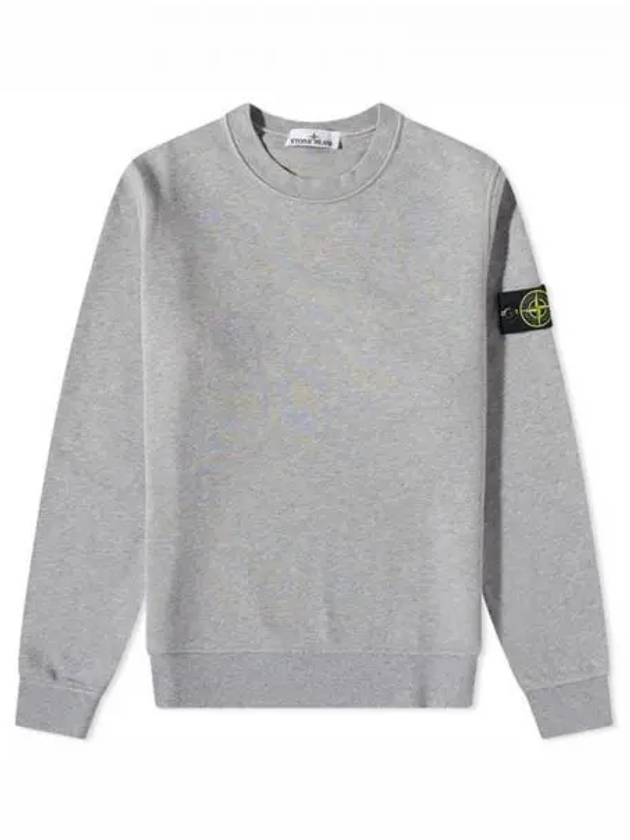 Wappen Patch Crew Neck Sweatshirt Grey - STONE ISLAND - BALAAN 2