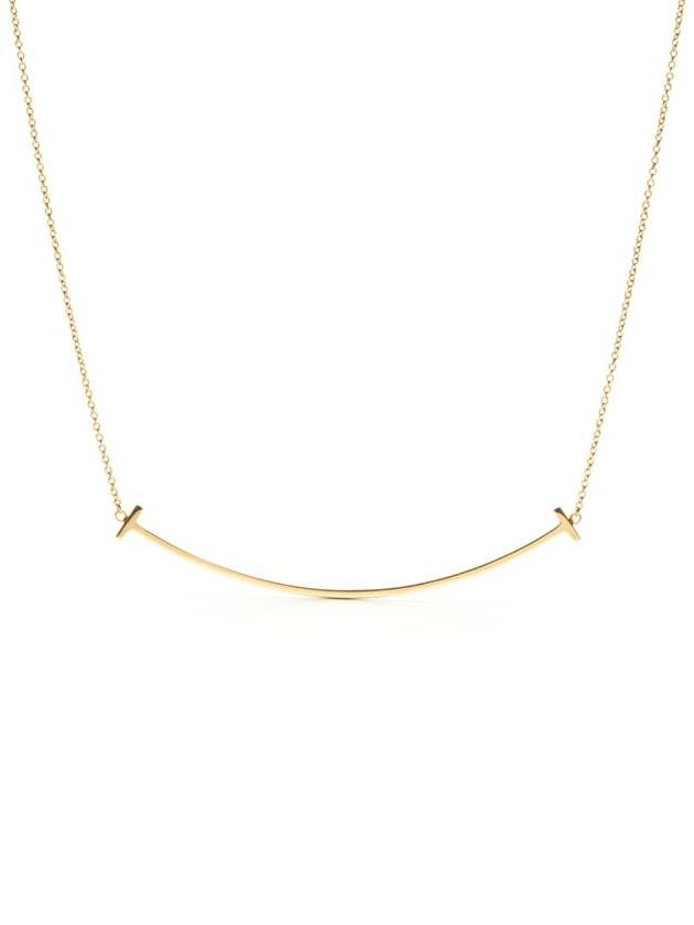 Tiffany Smile Pendant Large Yellow Gold Necklace Women - TIFFANY & CO. - BALAAN 1