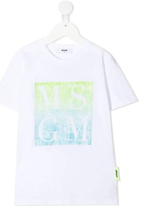 Kids Signature Logo Print T Shirt MS027586 001 - MSGM - BALAAN 1