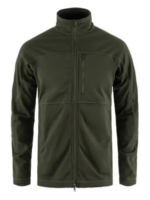 Men's Abisko Lite Fleece Jacket Deep Forest - FJALL RAVEN - BALAAN 2