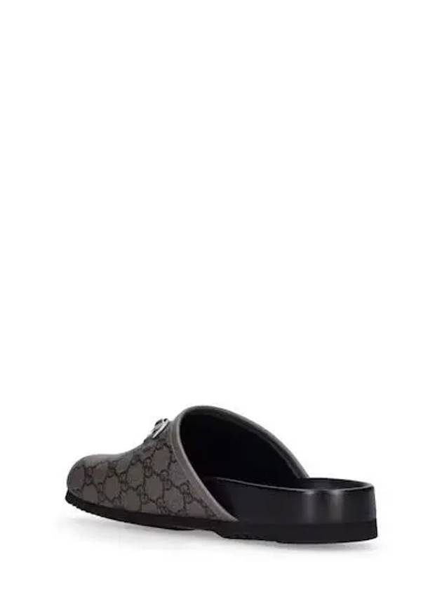 RIVER River Horsebit Detail GG Canvas Upper Mule Slippers - GUCCI - BALAAN 3