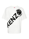 Logo Print Cotton Short Sleeve T-Shirt White - KENZO - BALAAN 2