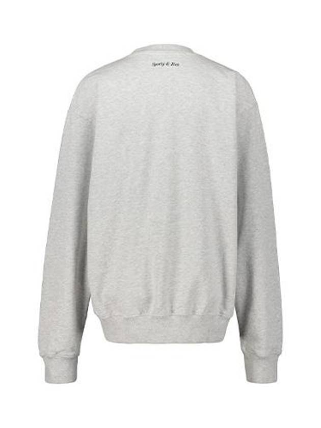 Wellness Logo Sweatshirt Heather Grey - SPORTY & RICH - BALAAN 3