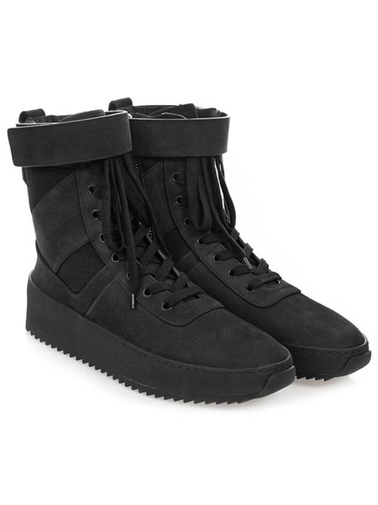 Men's FGTP MSNU MB16 Military High Top Sneakers Black - FEAR OF GOD - BALAAN 2