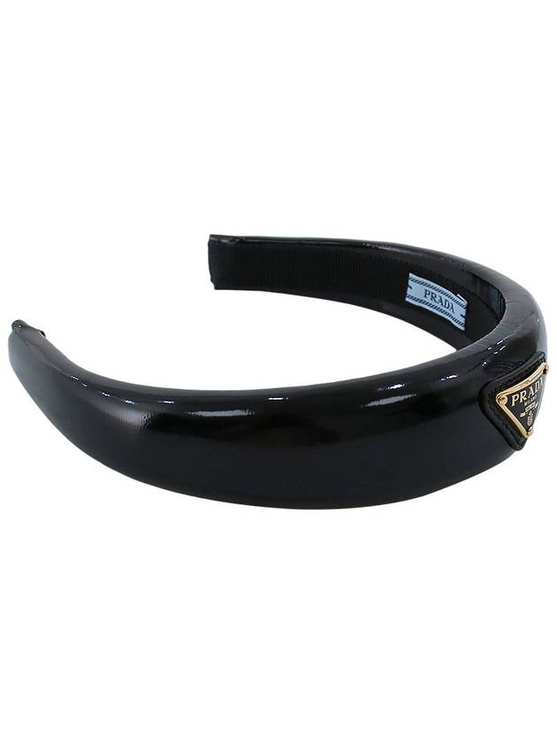 Venice Leather Headband Black - PRADA - BALAAN 6